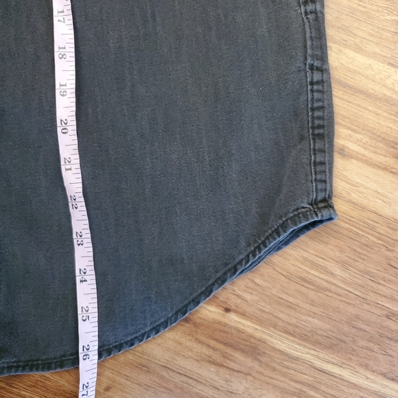 Abercrombie & Fitch Medium Black Denim Button Down Shirts - Picture 6 of 6